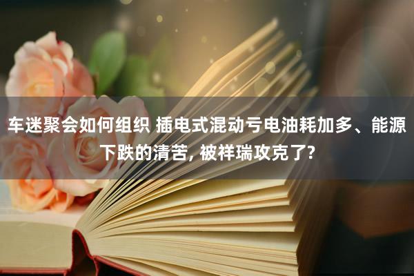 车迷聚会如何组织 插电式混动亏电油耗加多、能源下跌的清苦, 被祥瑞攻克了?