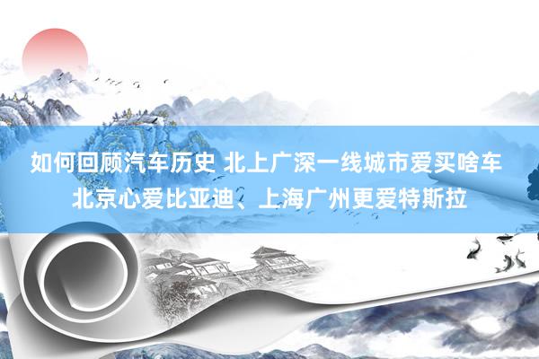 如何回顾汽车历史 北上广深一线城市爱买啥车 北京心爱比亚迪、上海广州更爱特斯拉