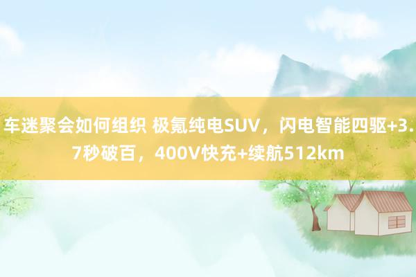 车迷聚会如何组织 极氪纯电SUV，闪电智能四驱+3.7秒破百，400V快充+续航512km