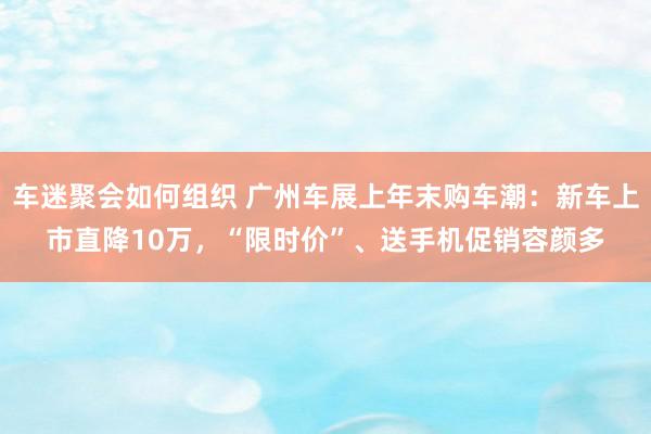 车迷聚会如何组织 广州车展上年末购车潮：新车上市直降10万，“限时价”、送手机促销容颜多