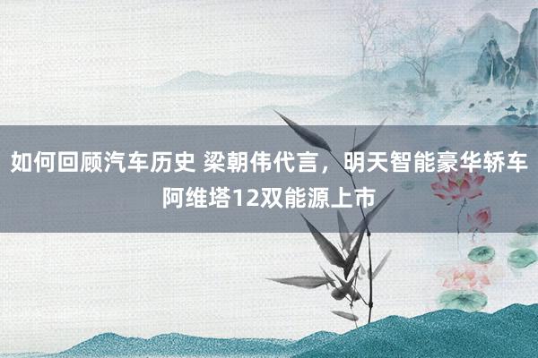 如何回顾汽车历史 梁朝伟代言，明天智能豪华轿车阿维塔12双能源上市