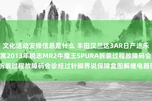 文化活动安排信息是什么 丰田汉兰达3AR日产途乐Y60维修手册电路图贵寓2013年锐志MR2牛魔王SPURA拆装过程故障码会诊经过针脚界说保障盒图解继电器图解线束走