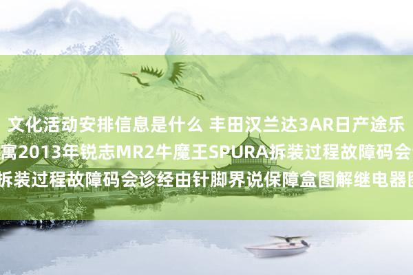 文化活动安排信息是什么 丰田汉兰达3AR日产途乐Y60维修手册电路图贵寓2013年锐志MR2牛魔王SPURA拆装过程故障码会诊经由针脚界说保障盒图解继电器图解线束走