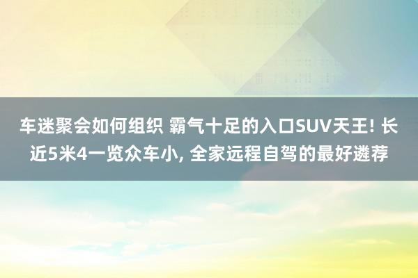 车迷聚会如何组织 霸气十足的入口SUV天王! 长近5米4一览众车小, 全家远程自驾的最好遴荐