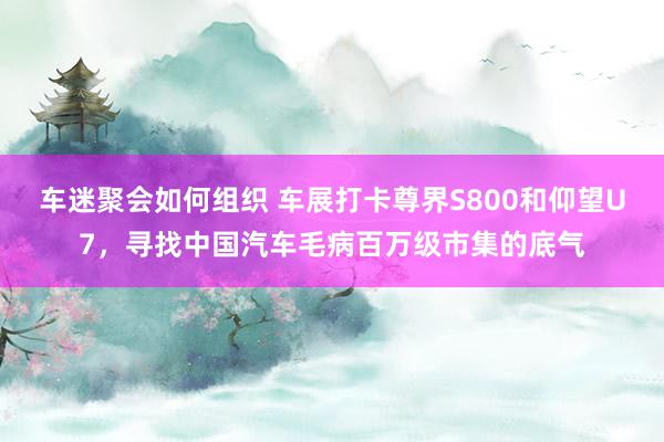 车迷聚会如何组织 车展打卡尊界S800和仰望U7，寻找中国汽车毛病百万级市集的底气